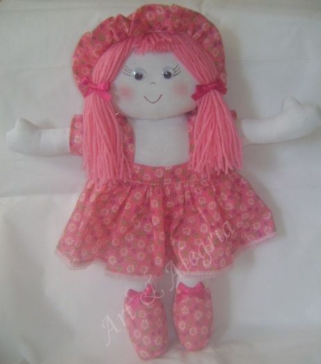 Boneca de pano Florzinha